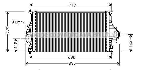 AVA QUALITY COOLING Интеркулер PE4273